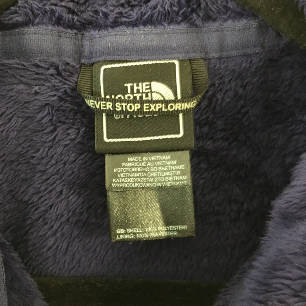 The North Face Fleece Full Zip Sweatshirt Medium Purple Fuzzy Casual Coz… - Picture 3 of 9
